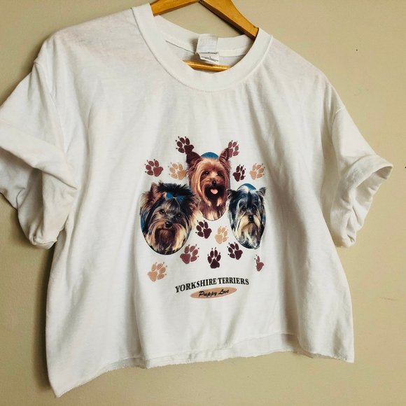 1990's Yorkie Crop Top - Picture 1 of 2